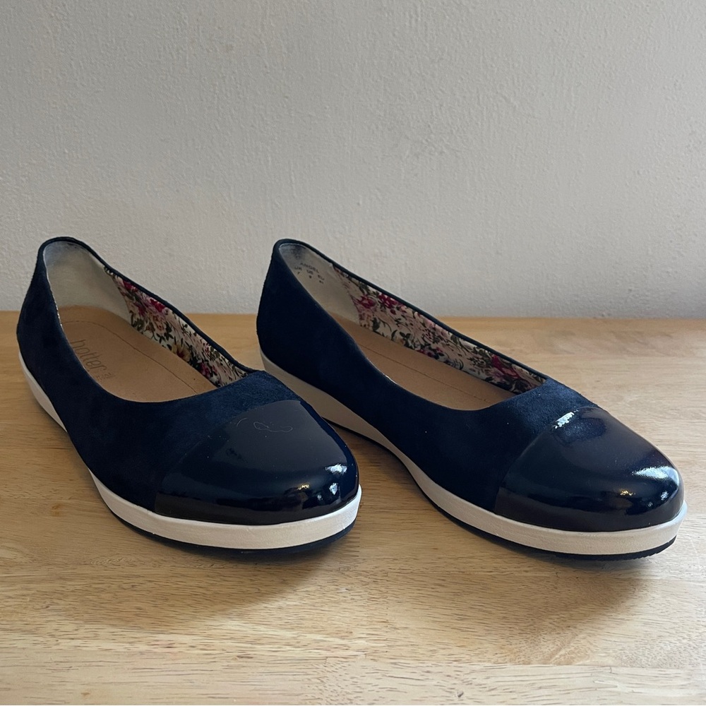 Hotter Comfort Concept Women's Navy Angel Shoes Size 10